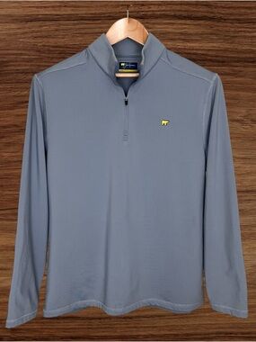 Jack Nicklaus Fleece 1/4 Zip Pullover Solid Blue Size Large